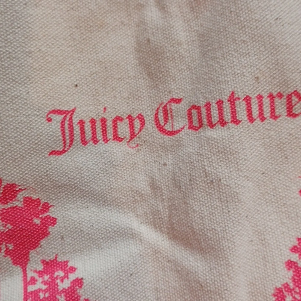 Juicy Couture Stylish Oversized Creamy Off White Canvas Tote Bag - Picture 12 of 12